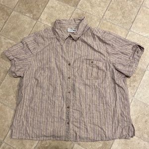 Sag Harbor Linen button down shirt size 1XL